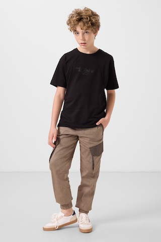 Tommy Life Camel Standart Fit Dokuma Hafif Esnek Chino Erkek Çocuk Pantolon - 11271 Camel