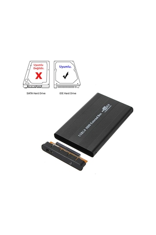 2.5 İde Harddisk Kutusu- İde Hdd Kutu Siyah İde Hdd Kutu Çevirici