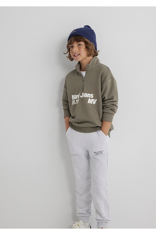 Mavi - Yarı Fermuarlı Haki Sweatshirt 6s10142-86961 Yeşil