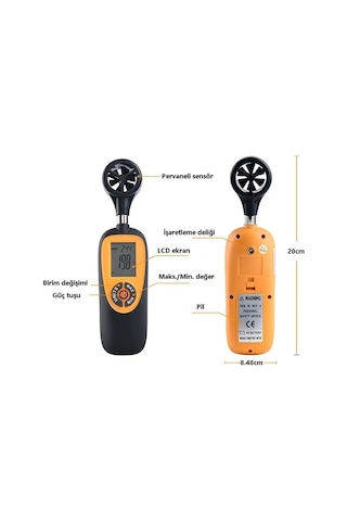Wellhise Ht-91 Anemometre Rüzgar Ölçüm Cihazı N11.176