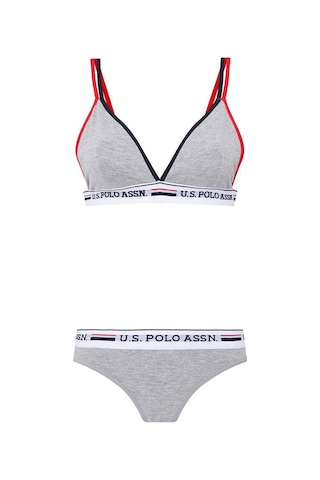 U.S. Polo Assn. U S Polo Assn Büstiyer Slip Takım Gri 001