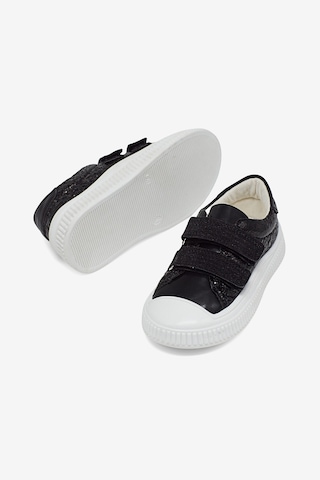 Tonny Black Çoçuk Sim Detaylı Cırtlı Rahat Kalıp Sneaker Çocuk Unisex Siyah Sneaker Tbarz1035 Siyah