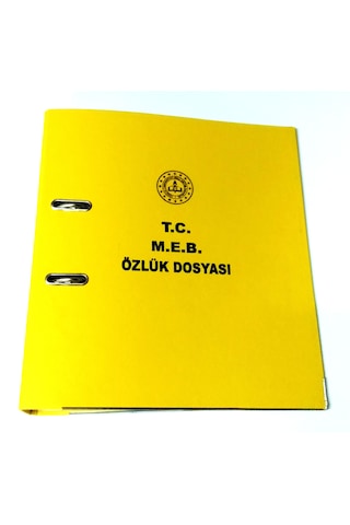 Okullar Yayın Öğretmen Özlük Dosyası 1 Klasör + 8 Dosya 28x32 Sarı