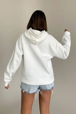 Rovebella Benessere Wellness Oversize Sweatshirt Beyaz