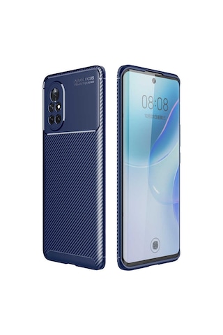 Zore Huawei Nova 8i Kılıf Msra Negro Silikon Kapak - Lacivert Lacivert