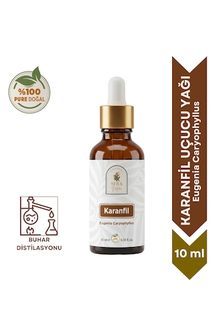 %100 Saf Karanfil Uçucu Yağı 10 Ml - Yerli Üretim Eugenia Caryophyllus Doğal Yağ 10 ML