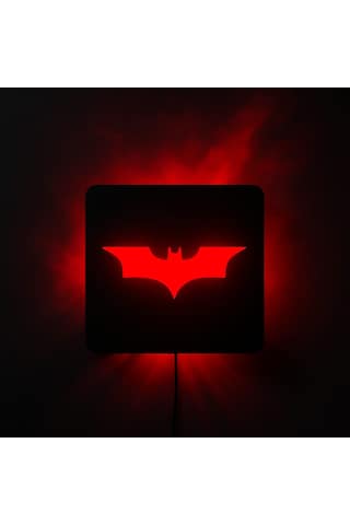 Laaysa 3d Design Batman Rgb Led Yansıtma Duvar Aydınlatması RGB