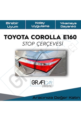 Grafıcar - Toyota Corolla E160 Stop Çerçeve Stıcker