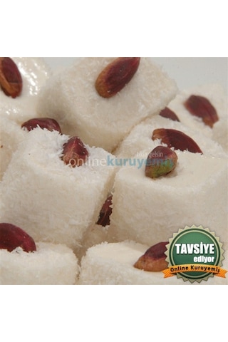 Online Kuruyemiş Antep Fıstıklı Beyaz Lokum 1000 Gr