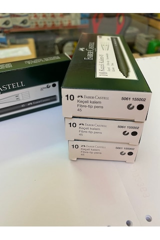 Faber-Castell Keçeli Kalem 4 Kutu 40 Adet Siyah