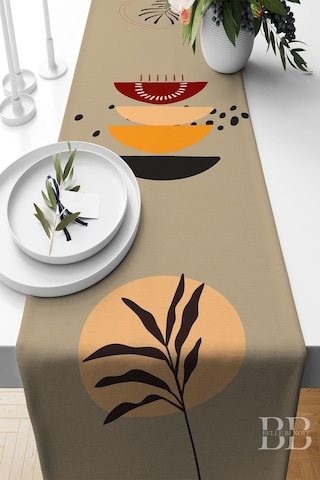 Belle Benoit Baskılı Amerikan Servisi Runner 140 x 40 CM Desen7