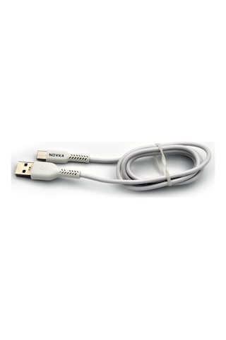 Novka NVK05 Type-C Usb 3.4 A Şarj Kablosu 1 M Beyaz