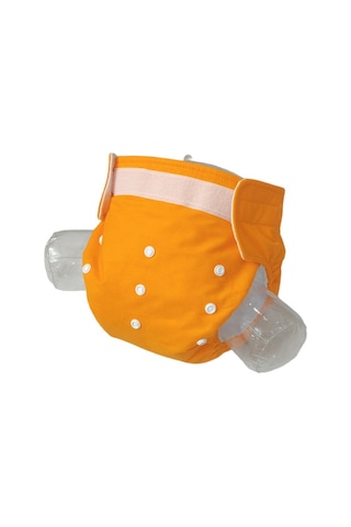 Baby Ybb Yıkanabilir Bebek Bezi Cepli Turuncu Renk Cırt Cırtlı 8kg-18kg Standart