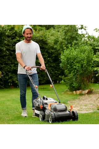 Worx WG779E 40 V 2.5 Ah. Li-ion 34 CM Profesyonel Şarjlı Çim Biçme Makinesi