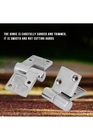 Vkemall 2 Adet 316 Paslanmaz Çelik Ayırma Menteşi - 90x38mm, Paslanmaz, Dayanıklı, Deforme Olmayan, El Kesmeyen Yuvarlak Kenarlar