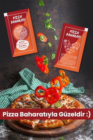 Tek Kullanımlık Pizza Baharatı 14 Çeşit Karışım 3000 Adet Çeşni