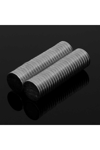 50 Adet Çap 12Mm X Kalınlık 2Mm Yuvarlak Güçlü Neodyum Mıknatıs