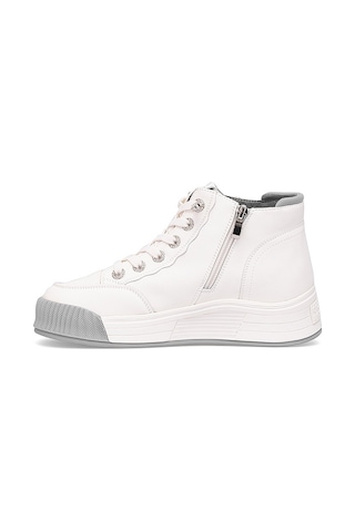 Guja 25k334 Kadın Hakiki Deri Sneaker Bot Gri Gri