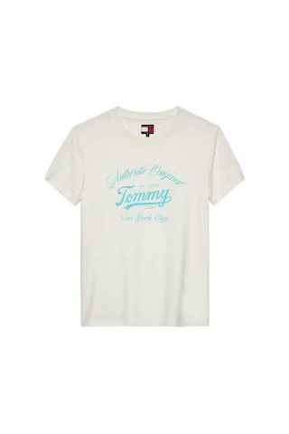 Kadın New York City Logo T-shirt - Ekru-8398 Ecru