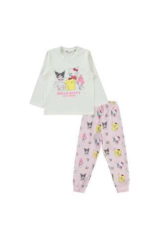 Kuromi 2-5 Yaş Pijama Takımı Ekru