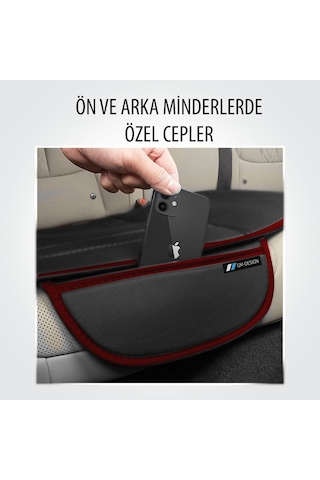Terletmez Keten Oto Koltuk Minderi Seti Keten Koltuk Kılıfı Ön&arka Set Tam Set Bej