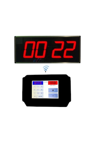 Dokunmatik Ekran Kumandalı Kablosuz Fastfood Sıramatik Numaratör Sistemi