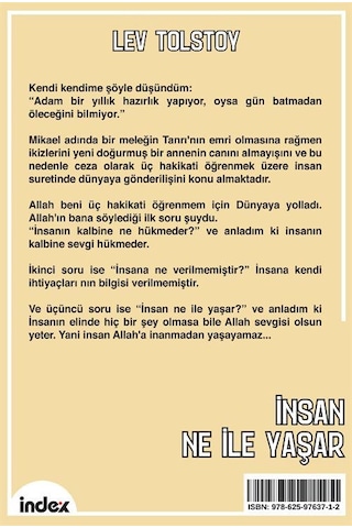 İnsan Ne İle Yaşar Yeni Çeviri / Lev Nikolayeviç Tolstoy