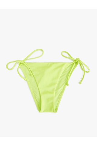 Koton Astarlı Biyeli Bağcıklı Yanları İpli Parlak Bikini Altı Yeşil 5sak00095mm Yeşil