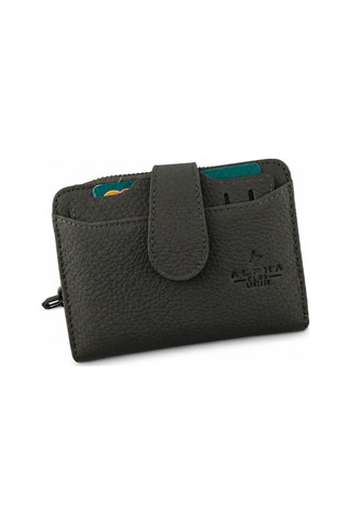 Alphaclub Bag Kadın Çok Bölmeli Kartlıklı Çıtçıt Kapamalı Cüzdan Model 461 Haki