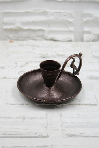 Metal Nostalji Mumluk & El Şamdanı Kendinden Iğneli Acı Kahve Oksit Kulp Turna2623-3 Diğer