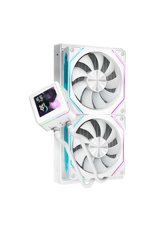 Dragos Aquaforge V2 240mm Beyaz Argb Lcd Ekranlı İşlemci Sıvı Soğutucu