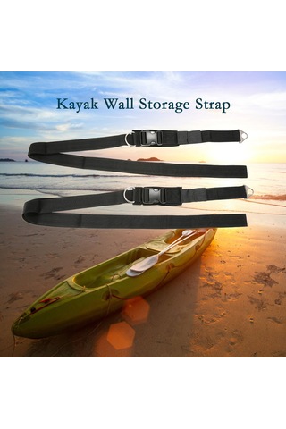 Mufunye Kano, Sup Ve Kano İçin Duvar Montajlı Depolama Askısı - Ayarlandırabilir Kayışlar Ve Hızlı Serbest Bırakma Kancaları İle 50-70 Kg Yük Kapasitesi