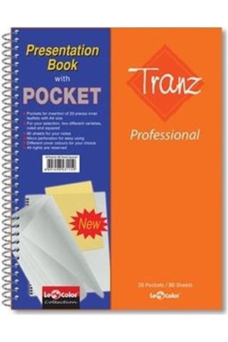A4 Defter Kareli Dosyalı 160 Syf Turuncu