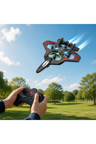 Bowie Jet Drone Çocuklar İçin Kumandalı Kırılmaz Köpük Gövdeli Oyuncak Drone