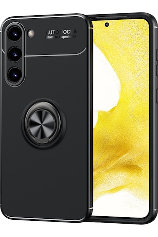 Galaxy S23 Plus Uyumlu Zore Ravel Silikon Kılıf-siyah Siyah
