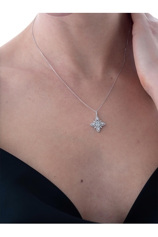 Nochediamond 0,43 Karat Fantezi Pırlanta Kolye-606