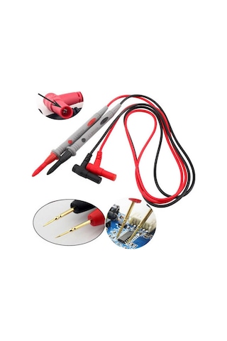 İğne Uç Prob Dijital Multimetre Ölçü Aleti Kablosu Entegre Probu