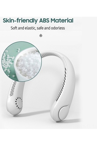 Pazly Taşınabilir Boyun Fanı - 3 Hızlı, 1800mah Şarjlı, Bıçaksız, Spor Seyahat Kişisel Serinletici