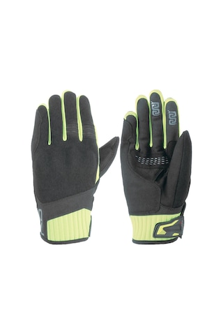 Oj Lever Siyah/sarı Korumalı Motosiklet Eldiveni S