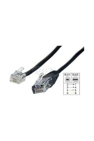 5 Adet Rj45 -Rj11 4 Per Pach Cord Kablo 3 M.