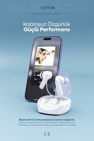Simex Elevado Bluetooth 5.3 Kulak İçi Kulaklık