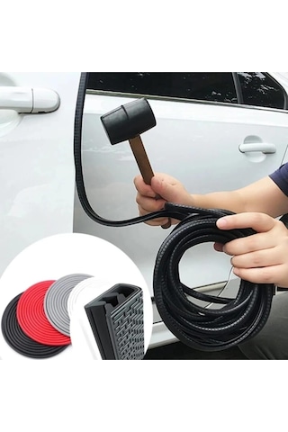 Araç Kapı Koruma Fitili Siyah Renk Çarpma Çizilme Önleyici 5Metre (01) (Sts Oto Aksesuar)