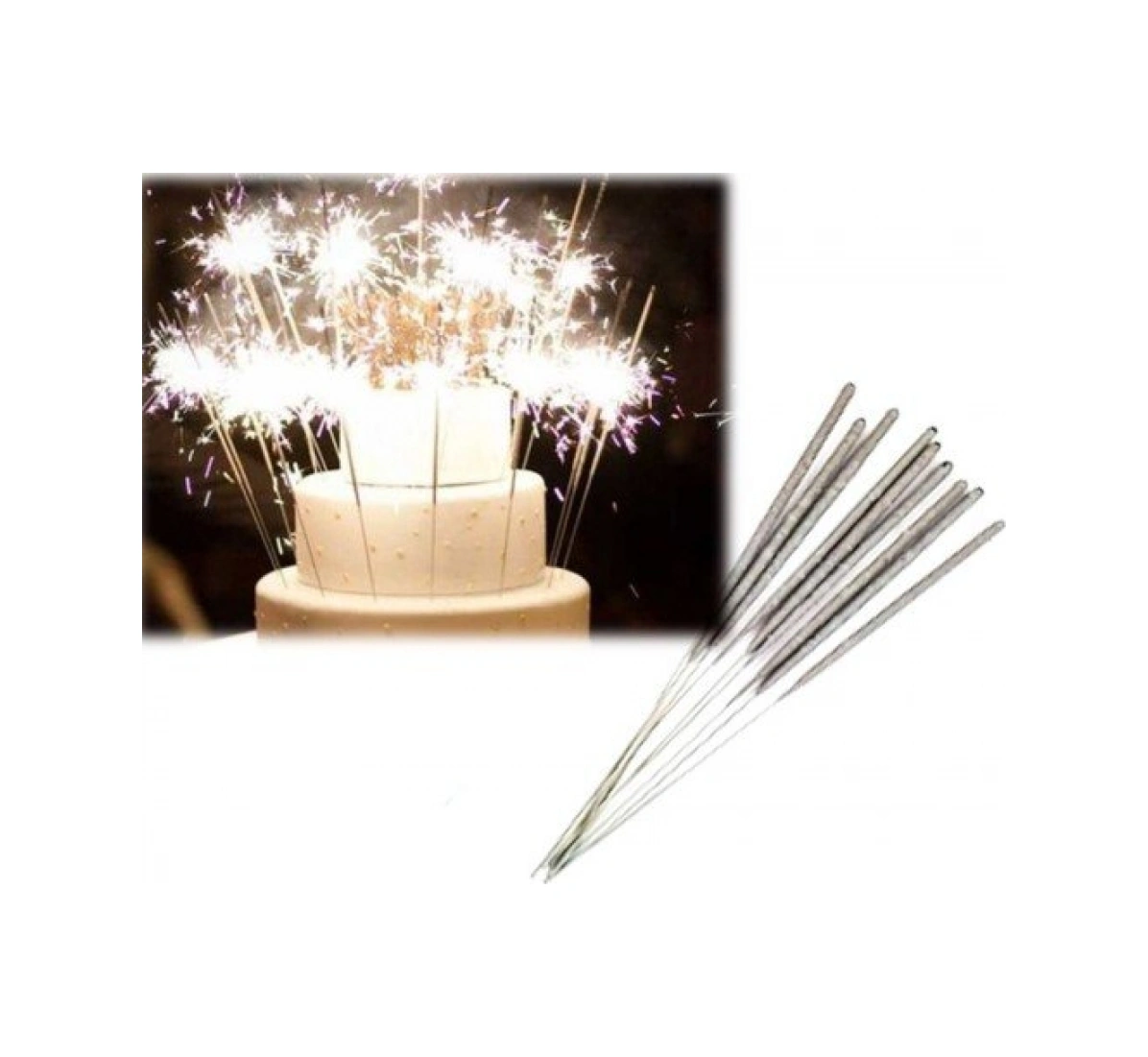 Uzun Tel Maytap Pasta Maytabı Kına Gecesi Bekarlığa Veda Maytap 25 Cm 10 Adet 5256