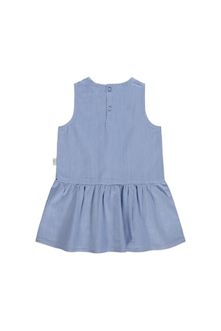 Civil Baby Çiçek Nakışlı 6-18 Ay Elbise - Mavi