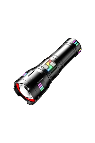 F.b.ı Pro F-3002 Tg Led Gece Şeritli Type-c Şarjlı El Feneri Siyah