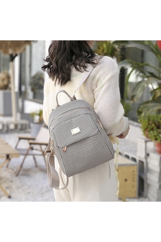 Maoyaya Jingpin Msd-2204 Oxford Kumaş Kadın Sırt Çantası - Şık Ve Dayanıklı 40g Geo Black
