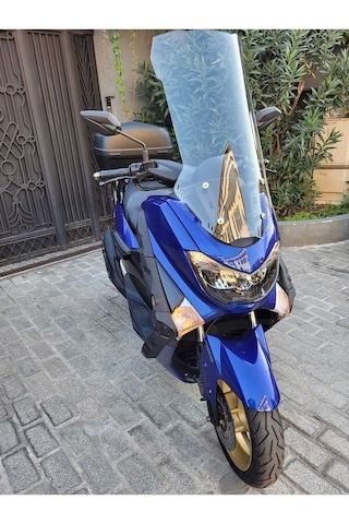 N-max 125 Ve N-max 155 2015-2020 Uyumlu Seffaf, Füme Veya Siyah Cam Yükseklik 68cm