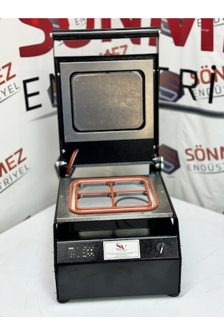 Sönmez Manuel Kase Kapatma 4 Gözlu Tabak Kapatma Makinesi Black