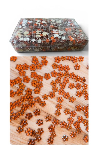 Delikli Nakış Dikiş Tasarım Boncuğu Portakal 16 Paket