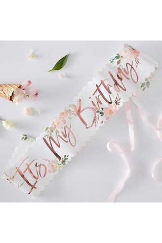 Ginger Ray - It's My Birthday - Çiçekli Kuşak 0 - 99